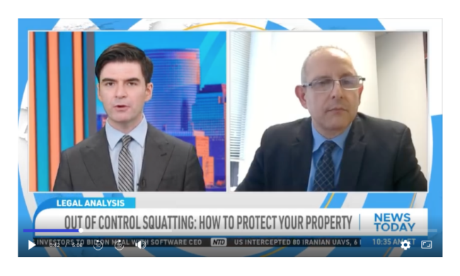 Coffey Modica’s Paul Golden talks about adverse possession on NTD News.